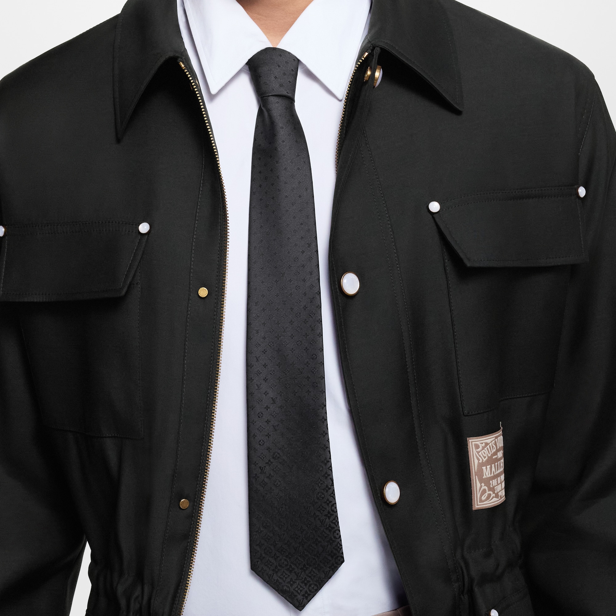 Fading Monogram Tie - Luxury S00 Black | LOUIS VUITTON